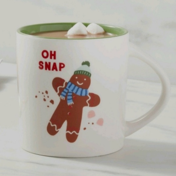 Gingerbread Cookie “Oh Snap” Stoneware Mug - Picture 1 of 4